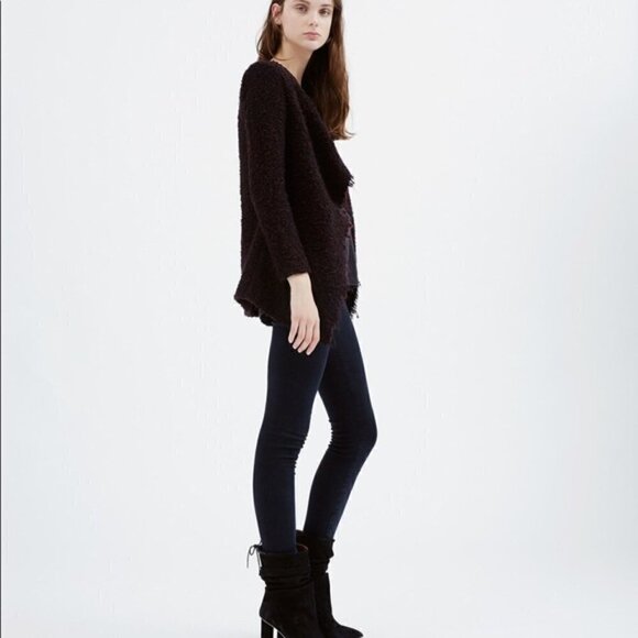 NWT IRO Blended Wool Raw Edge Campi Jacket - Picture 2 of 11